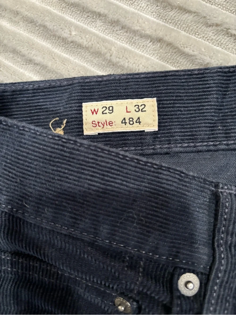 J. Crew Men's Navy Corduroy Pants